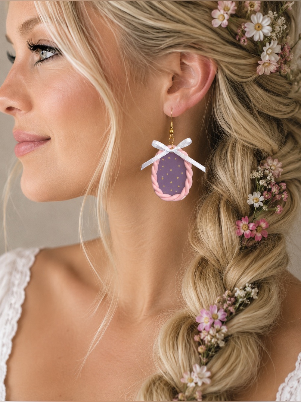 Clayté Rapunzel inspired earrings
